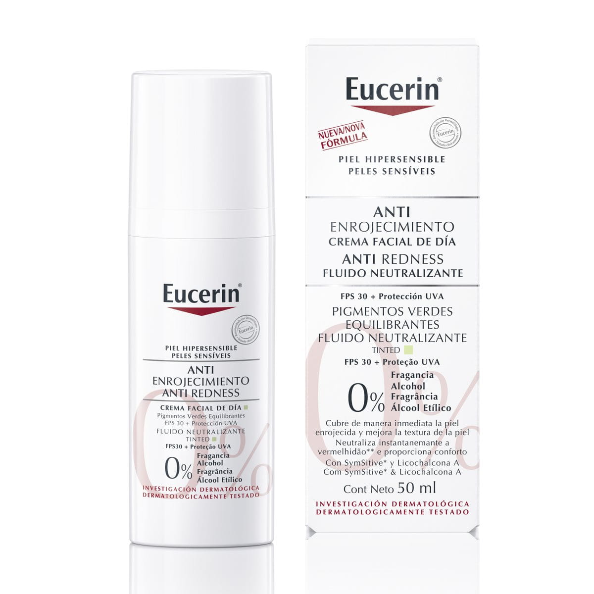 Fluido Neutralizante Eucerin Anti Redness FPS 30 50ml para Pele Sensível