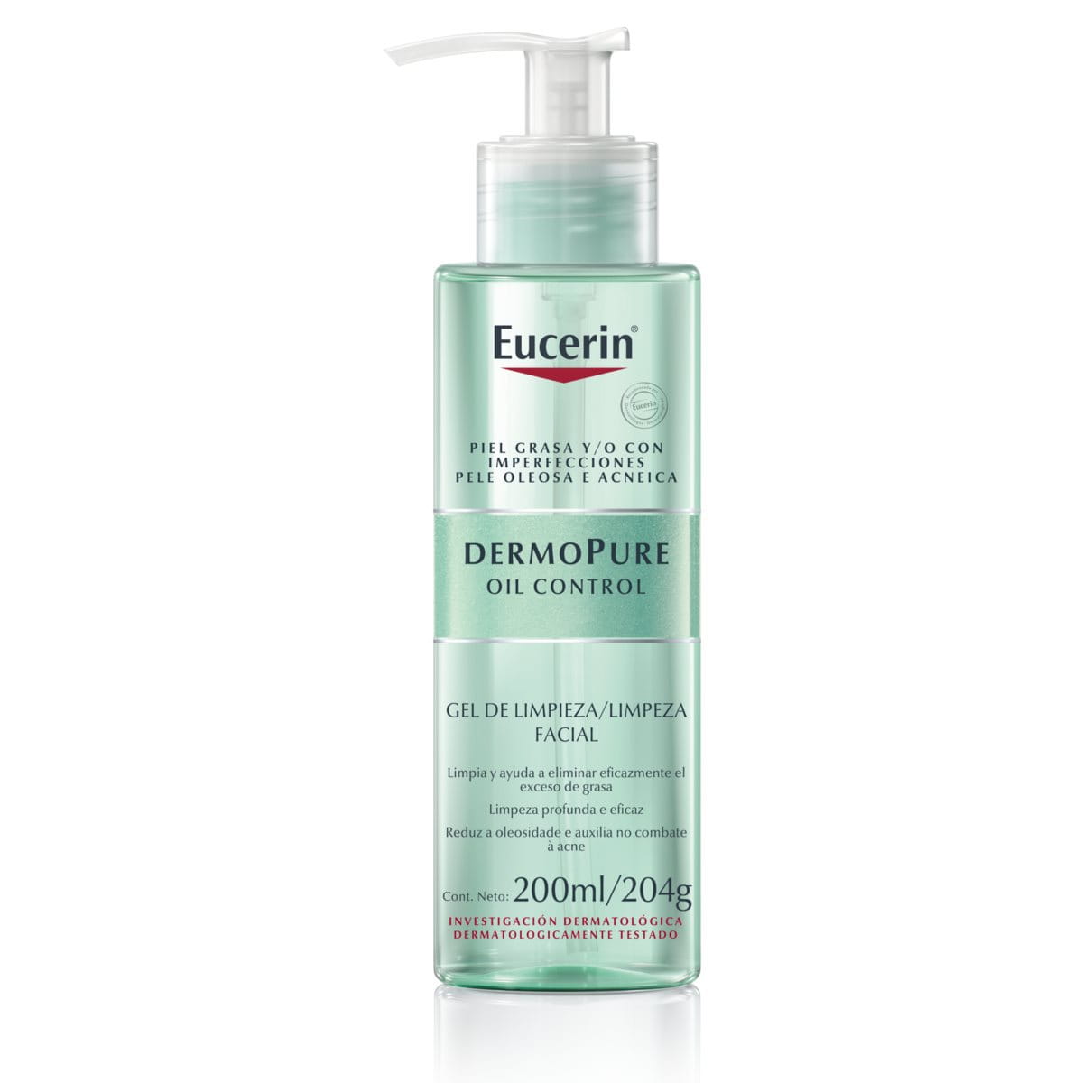Gel de Limpeza Facial Eucerin Dermo Pure 200ml Controle Oleosidade