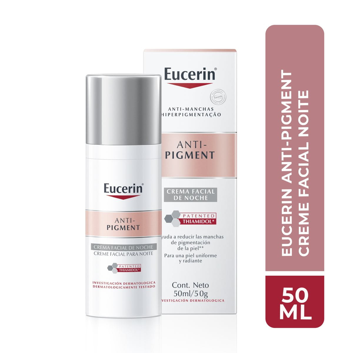 Eucerin Anti-Pigment Creme Clareador Facial Noite 50ml Tratamento Intensivo